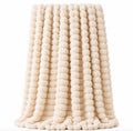 Super Soft Bubble Fleece Throw Blanket