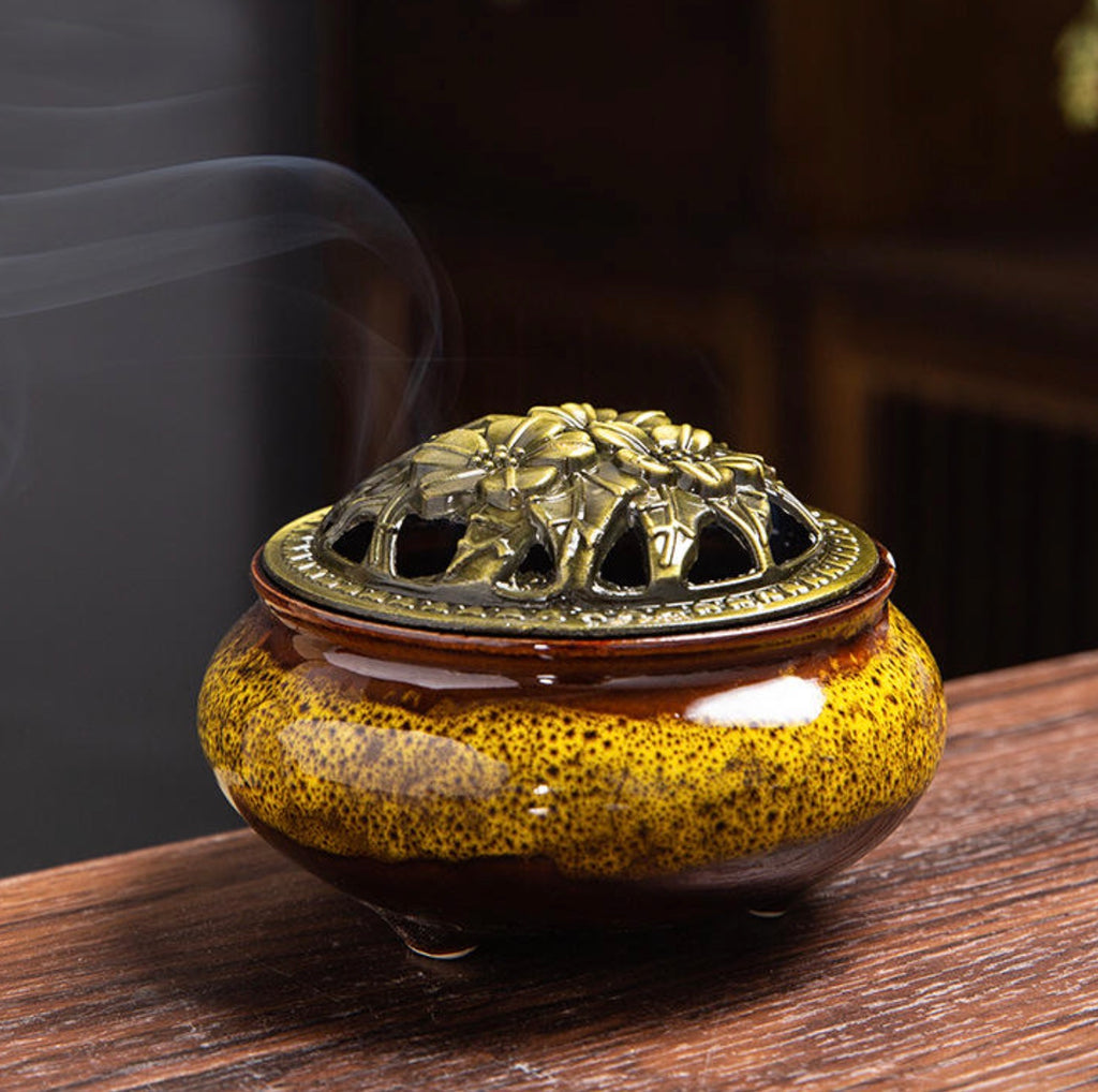 Wholesale Portable Ceramic Sandalwood Incense Burner