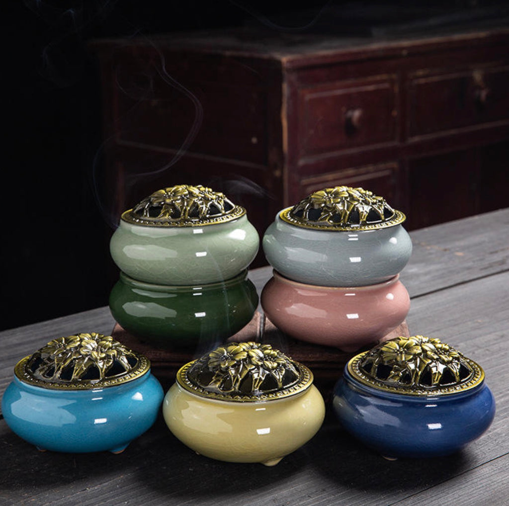 Wholesale Portable Ceramic Sandalwood Incense Burner