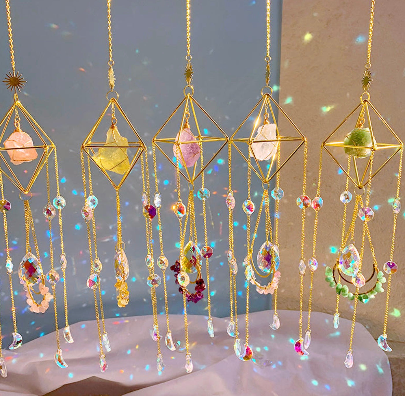 Natural Crystal Handmade Hanging Sun Catcher