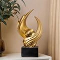Resin Abstract Art Hand-Painted Desktop Sculpture